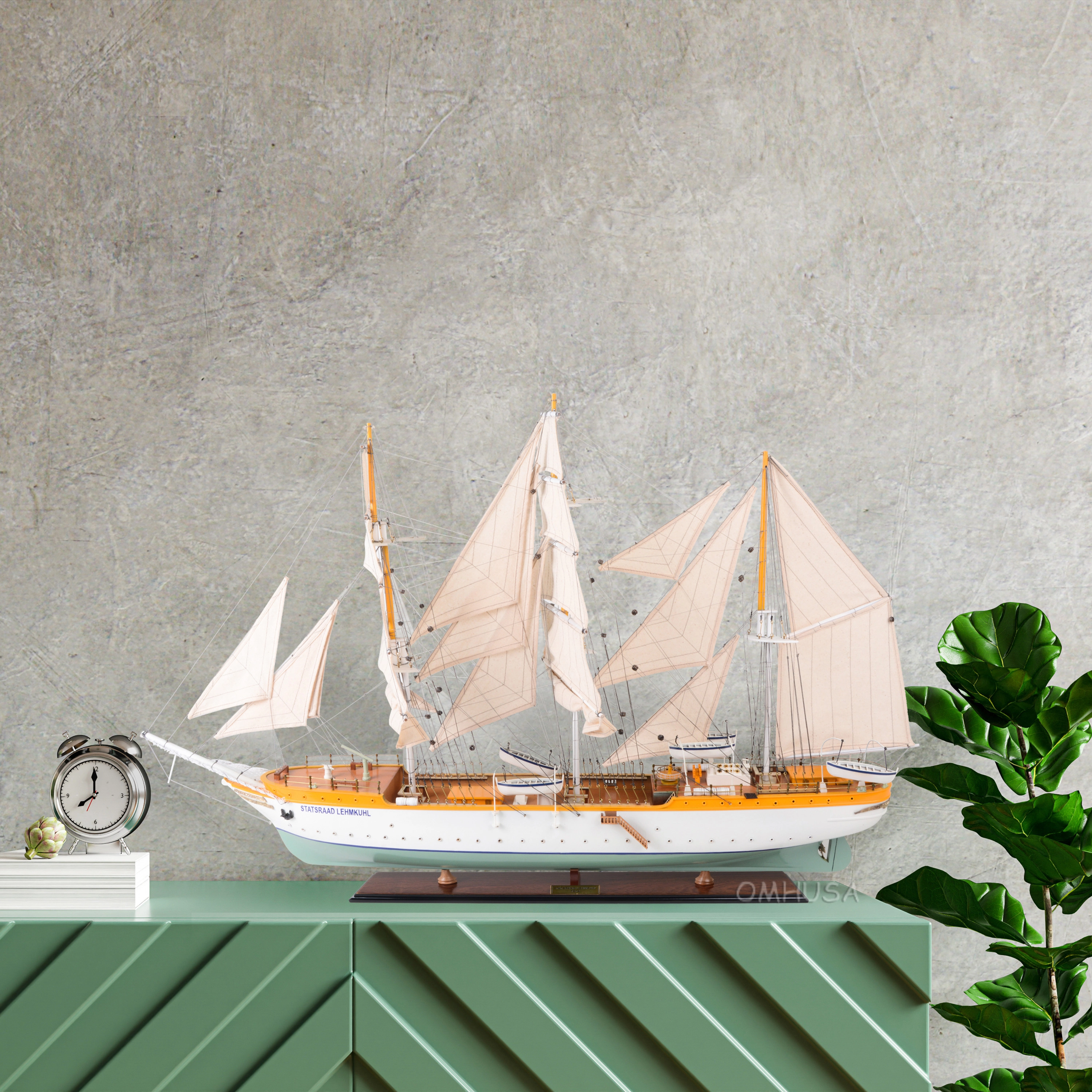 T199 Statsraad Lehmkuhl | Admiral Line Tall Ship Model - Fully Assembled t199-statsraad-lehmkuhl-admiral-line-tall-ship-model-fully-assembled-l07 (1).jpg